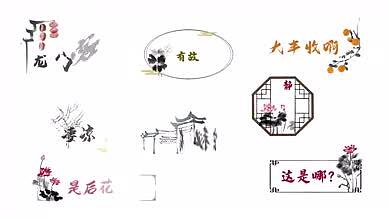 中国风古风综艺花字栏目包装视频的预览图